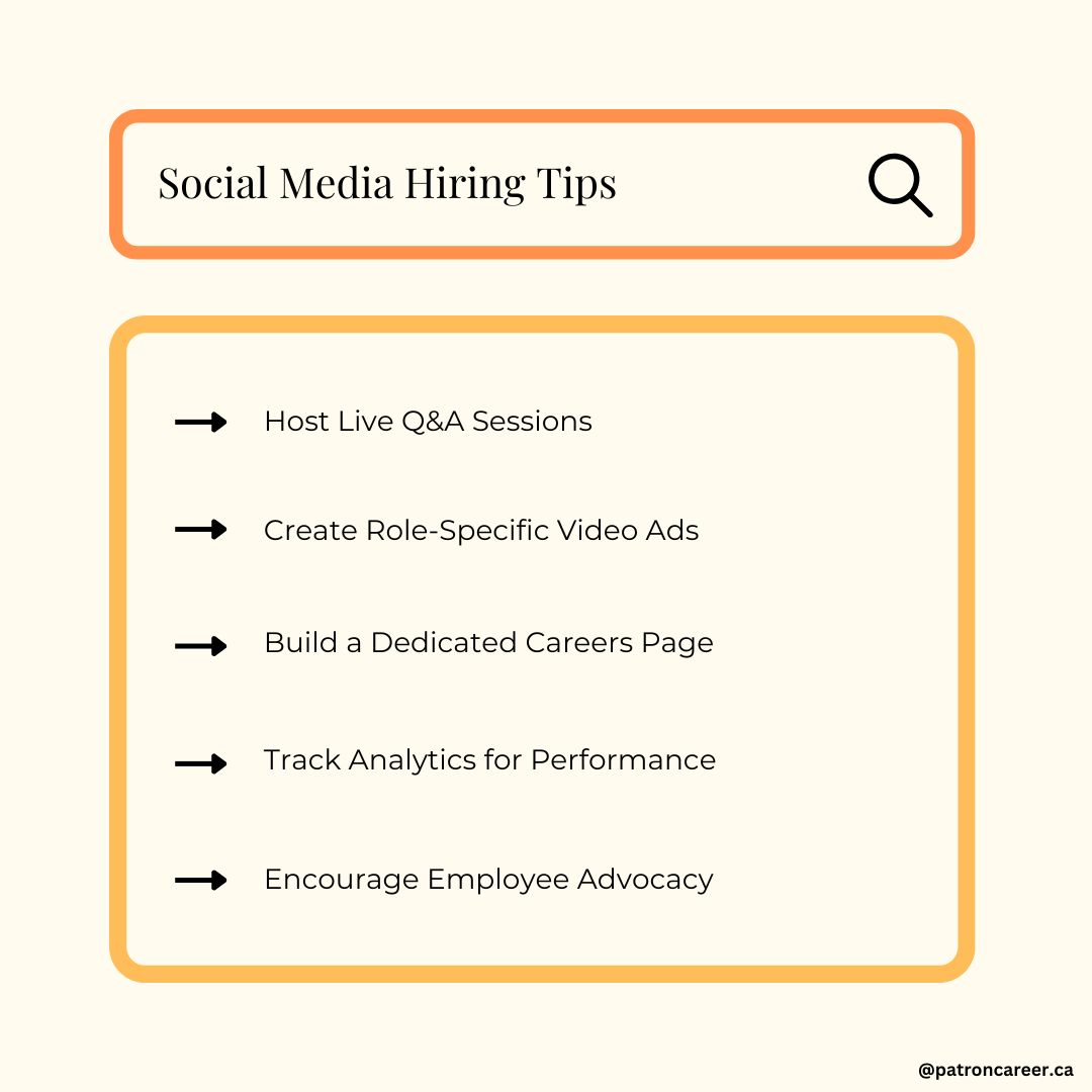 Social media hiring tips